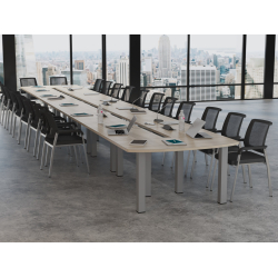 Krzesła Vienna (26 szt ) i Stół konferencyjny  816x138cm RUMBA 26